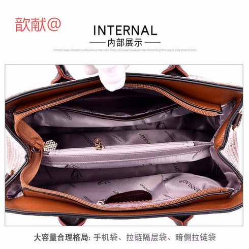 New Crocodile Skin Handbag Womens Crossbody Bag
